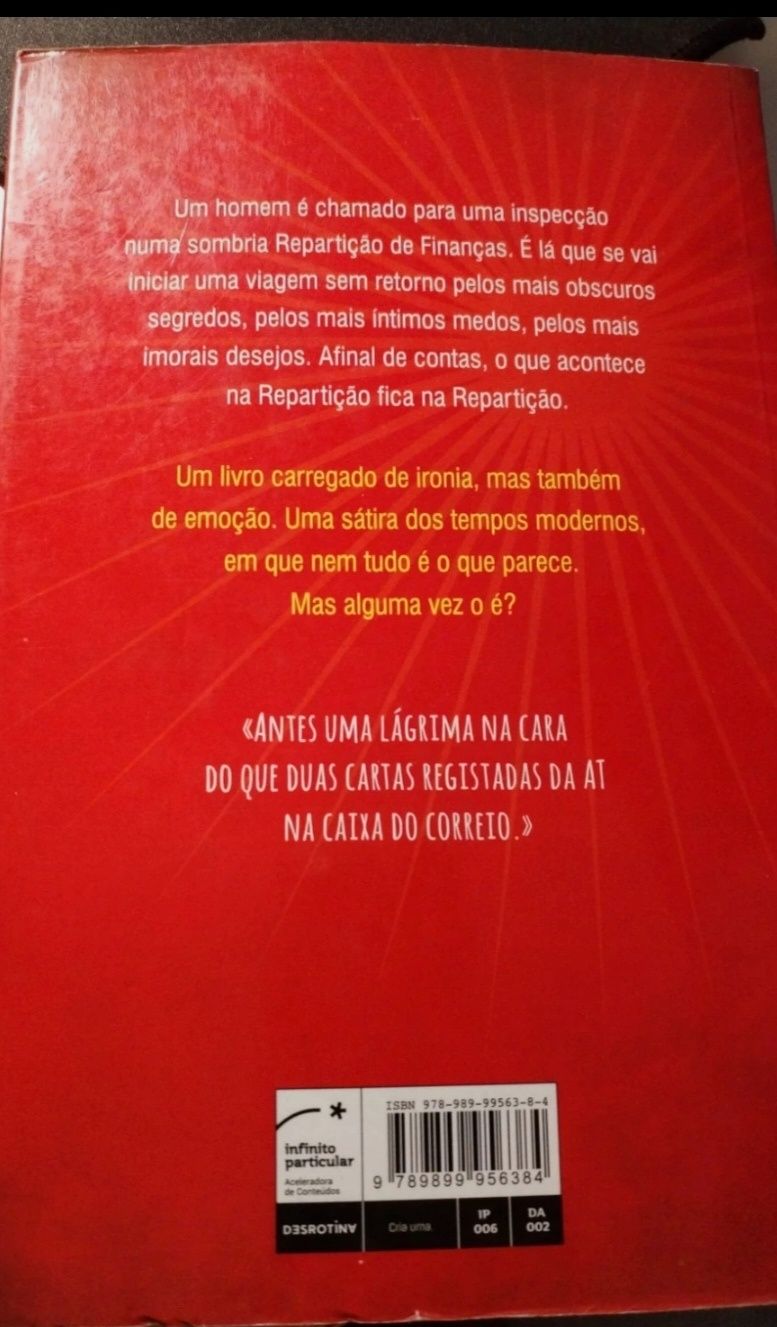 Livro "A repartição" de Pedro Chagas Freitas