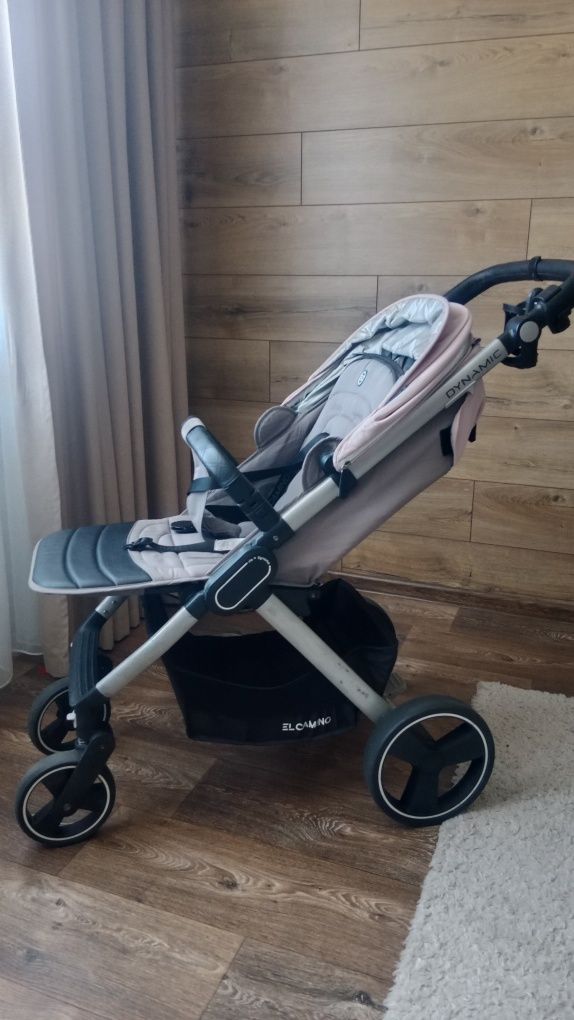 Коляска EL CAMINO DYNAMIC v.2 прогулочная (ME 1053 Pale Pink)