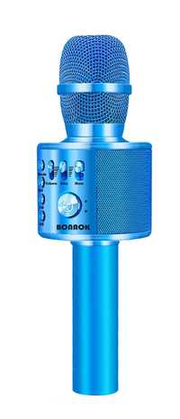 Przenośny mikrofon karaoke 3w1 BonaokQ37 niebieski