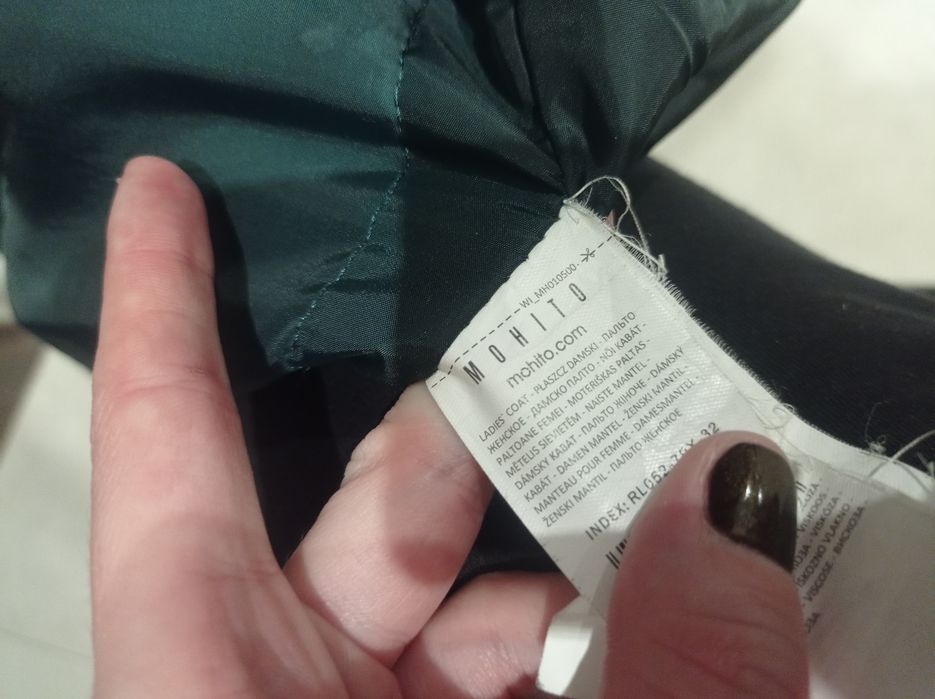 Płaszcz mohito butelkowa zieleń