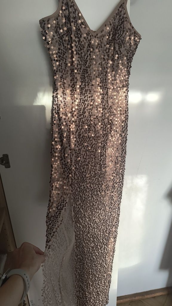 Naked dress sukienka wieczorowa cekiny
