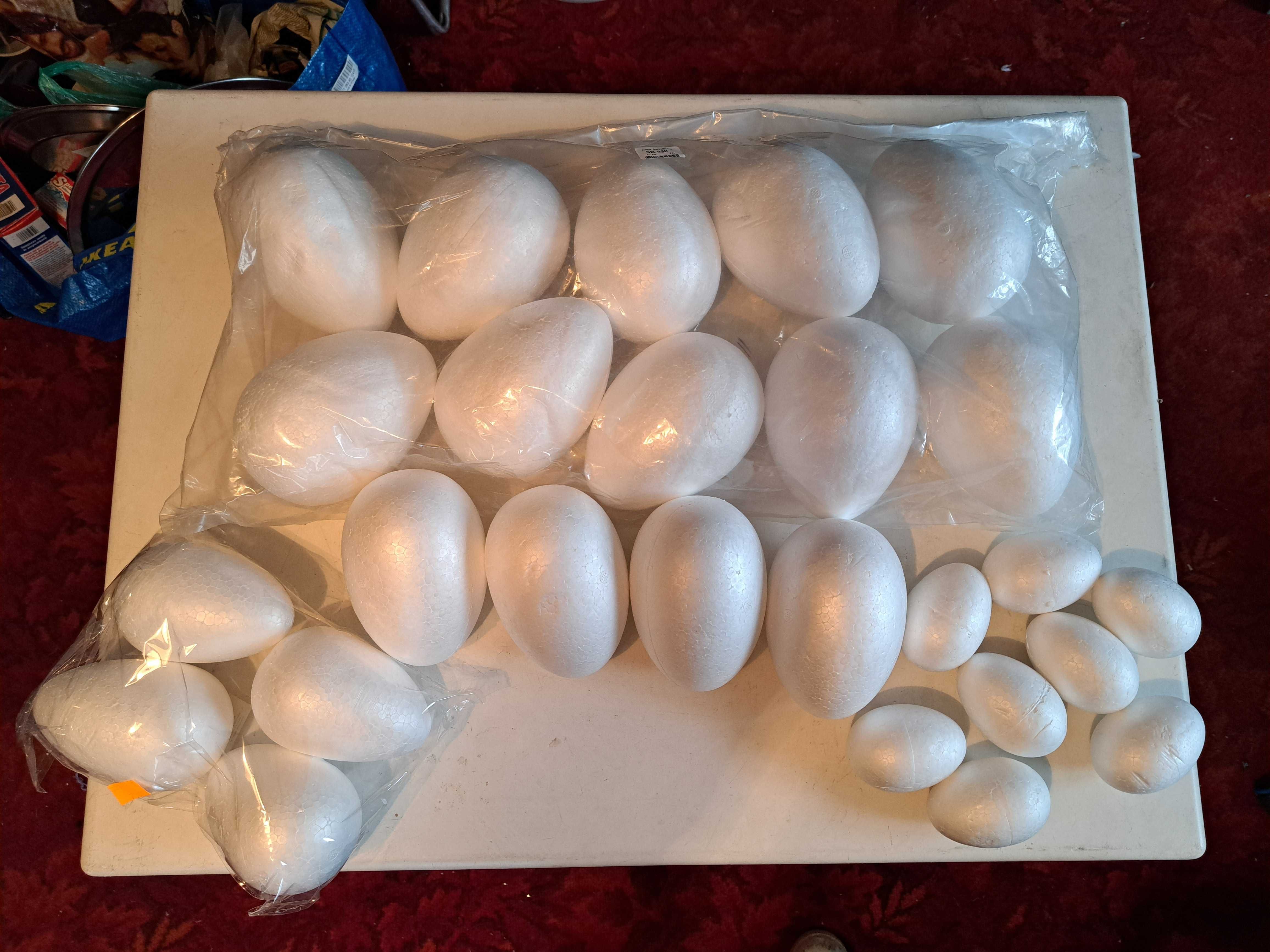 Ozdoby wielkanocne jaja jajka styropianowe zestaw