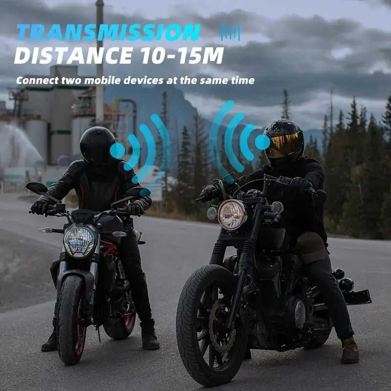 NOWE - Głośniki z mikrofonem do kasku Motocyklisty Bluetooth
