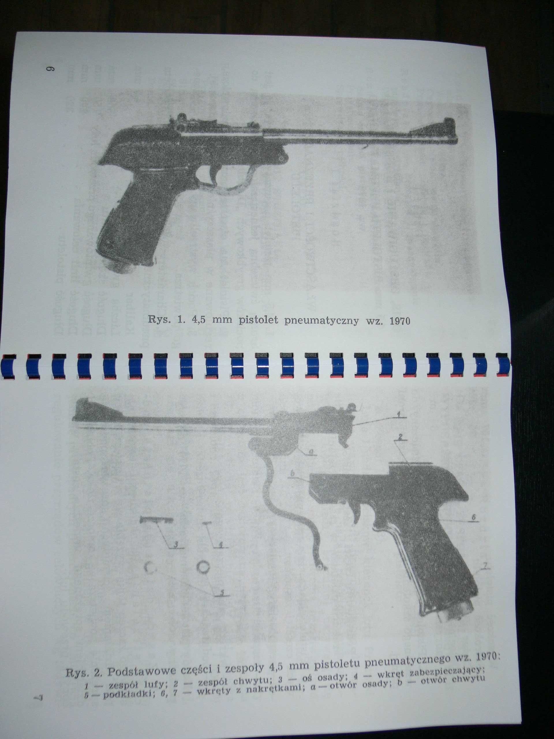 Instrukcja 4,5 mm Pistolet pneumatyczny wz. 1970 Predom Łucznik