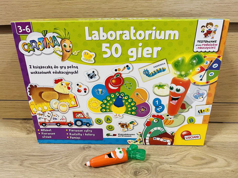 Lisciani Giochi Laboratorium 50 gier Karotka 45396