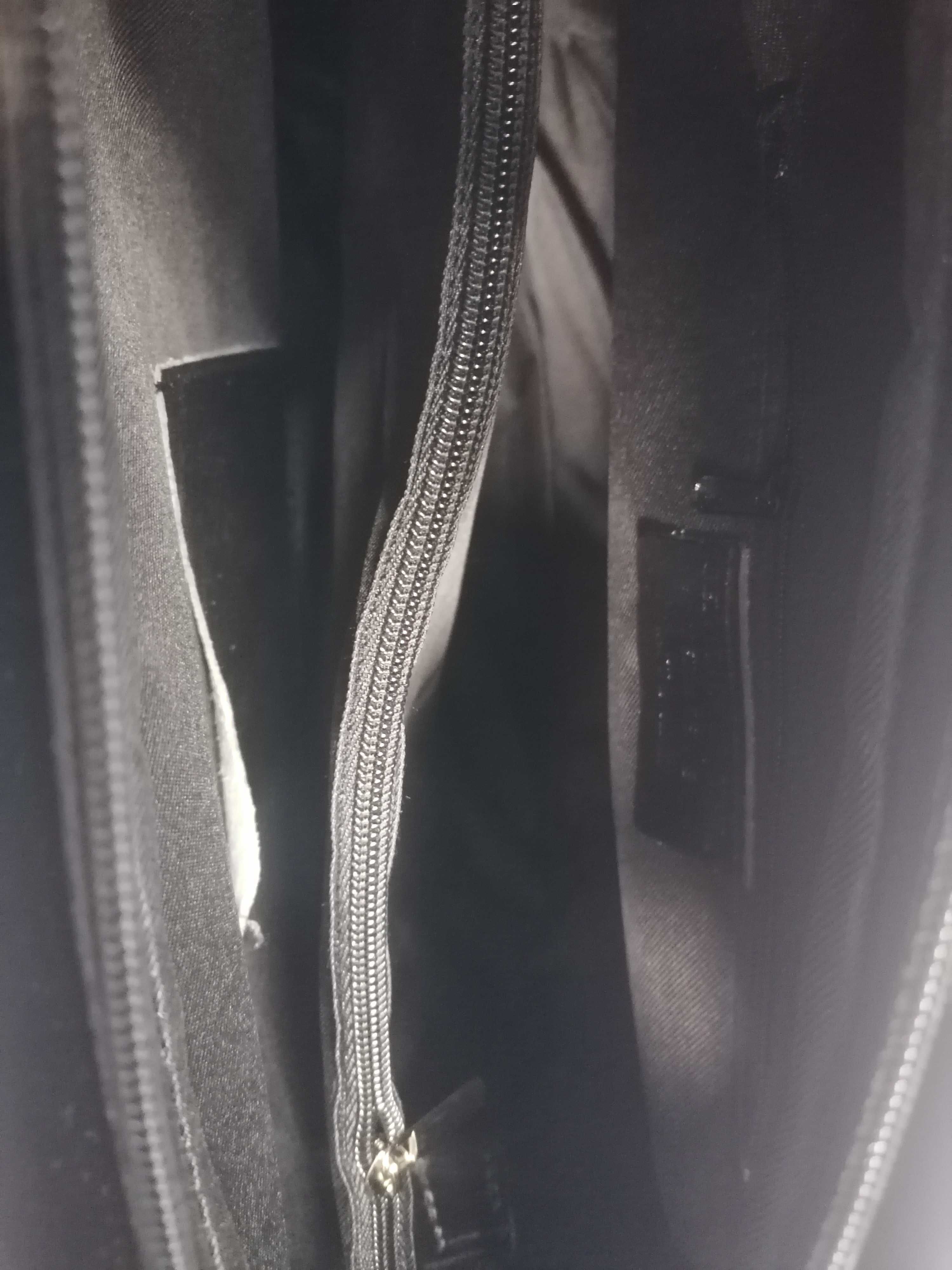 Nowa duża włoska skórzana torebka Vera Pelle shopper A4
