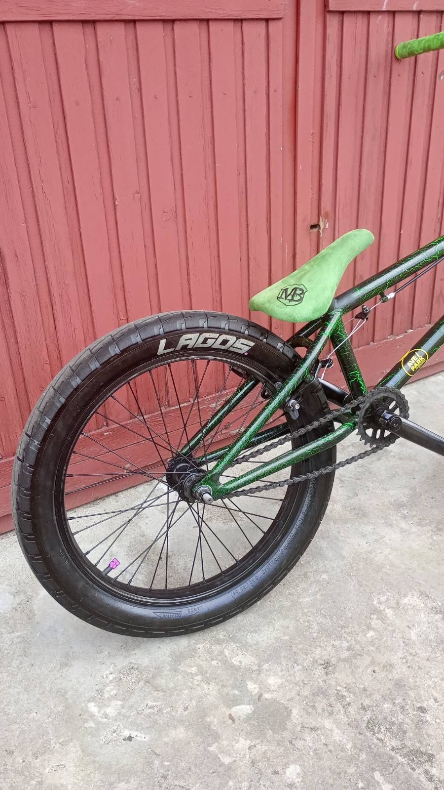 Mafiabikes Rower BMX Madmain 20 Green Crackle