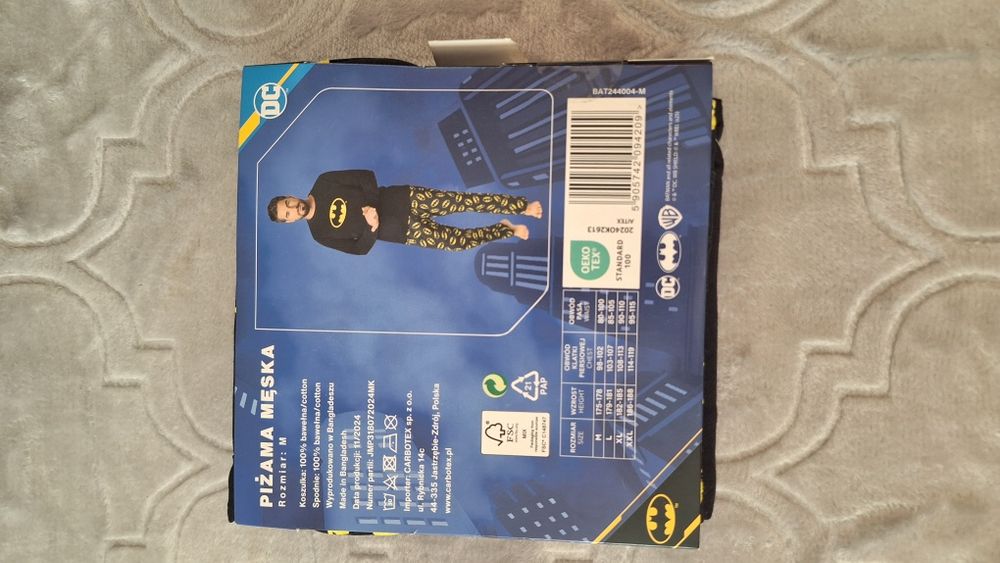 Piżama męska Batman roz. M