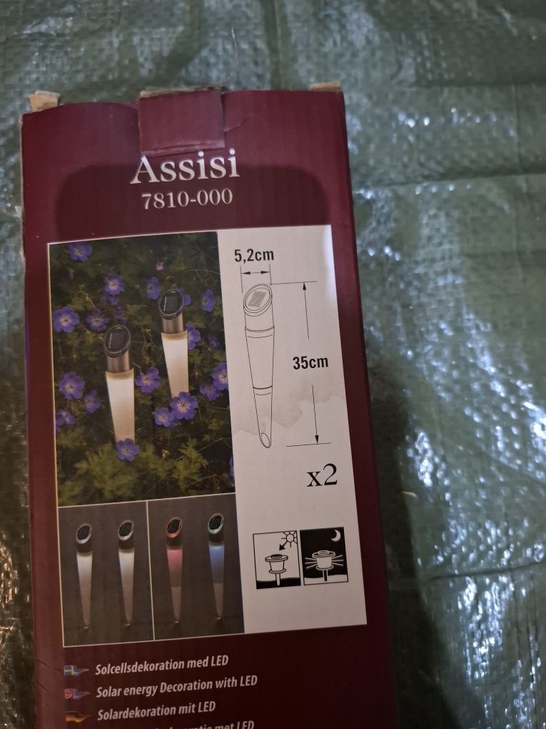 Zewnętrzna lampka solarna- kpl 2 sztuk KonstSmide