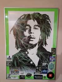 Plakat Bob Marley w szklanej ramię