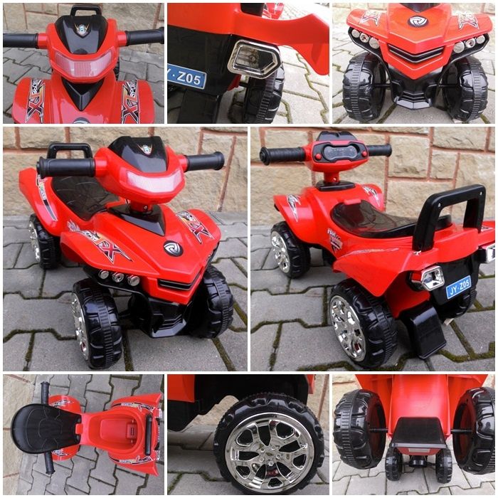 Jeździk Quad czerwony, chodzik, muzyka, klakson sklep z jeździkami