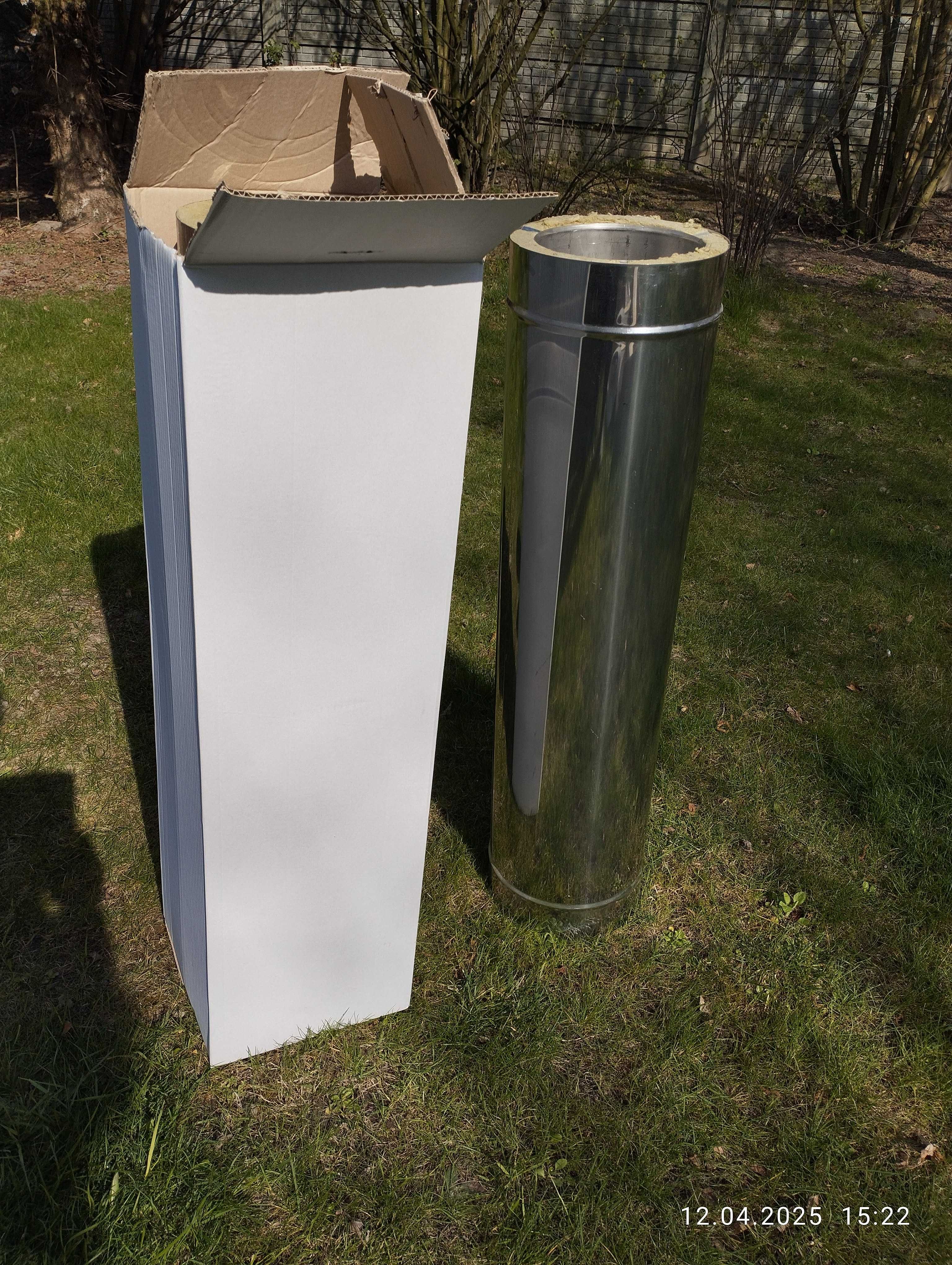 Komin stalowy izolowany 180/240 izolacja 30 mm