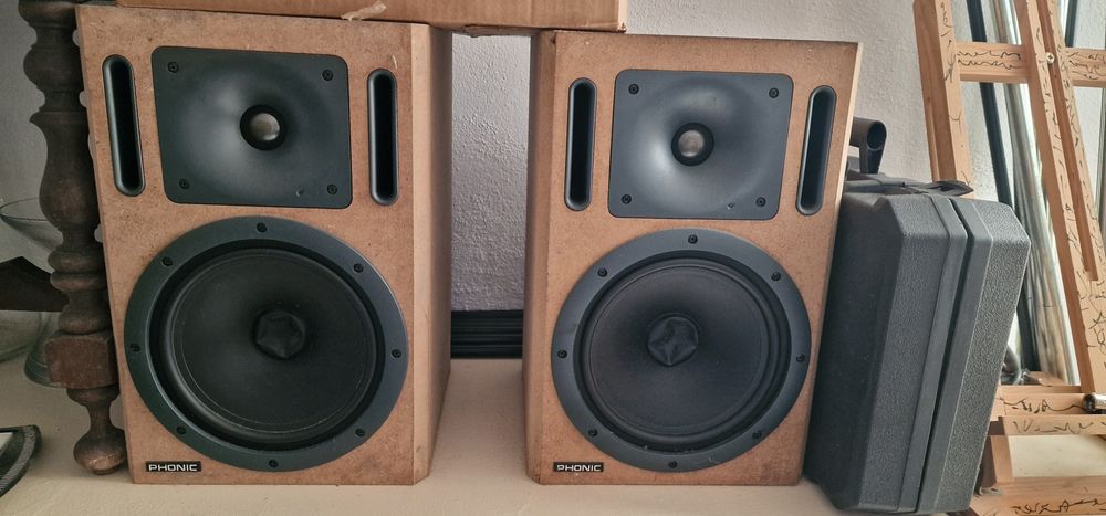 Colunas phonic p8a + subwoofer Bluetooth