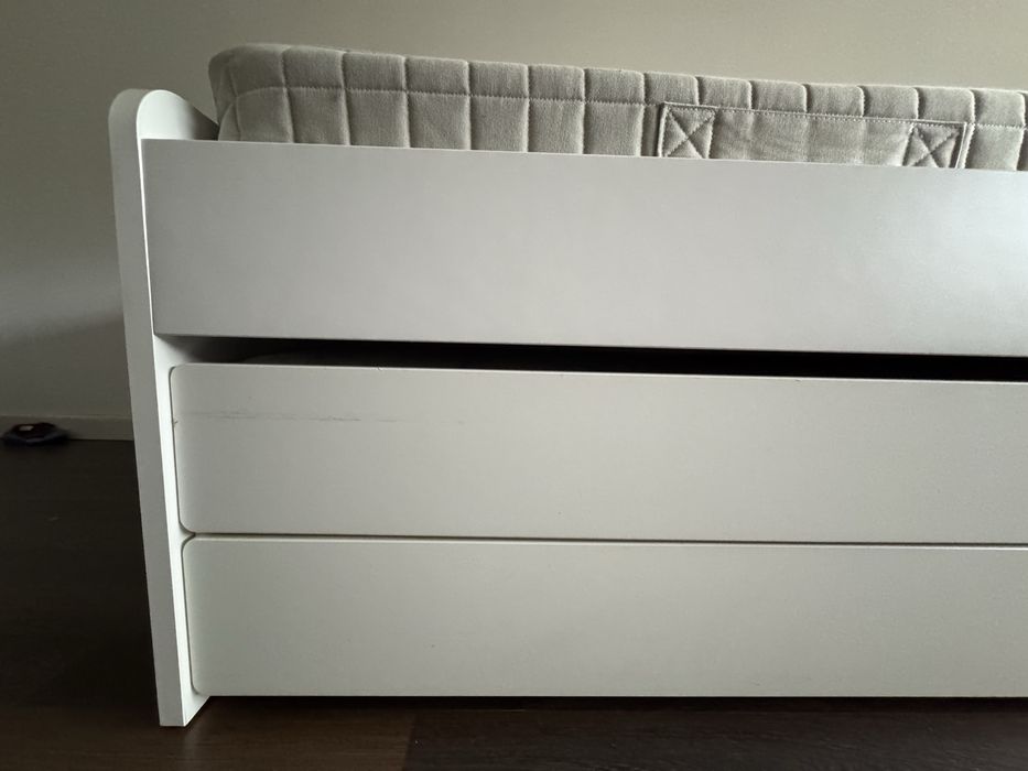 Cama ikea Slakt (com estrado e colchão)