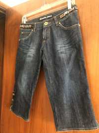 Bermudas jeans como novas tamanho 34 e 36