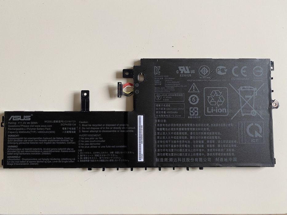 Батарея акумулятор до ноутбука Asus C31N1721  б/в