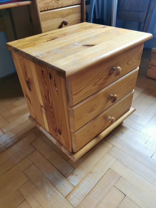 Szafka nocna drewniana sosnowa