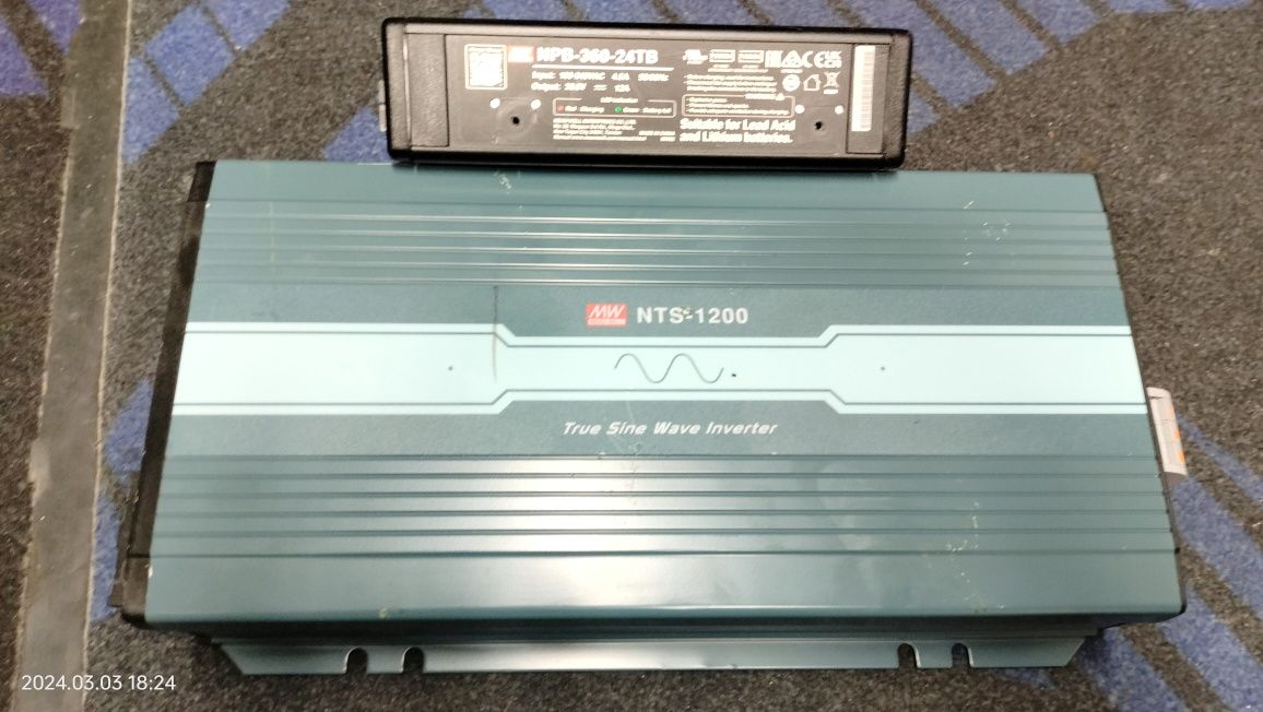 Przetwornica Mean Well NTS-1200-24v z ładowarką NBP-360-24TB