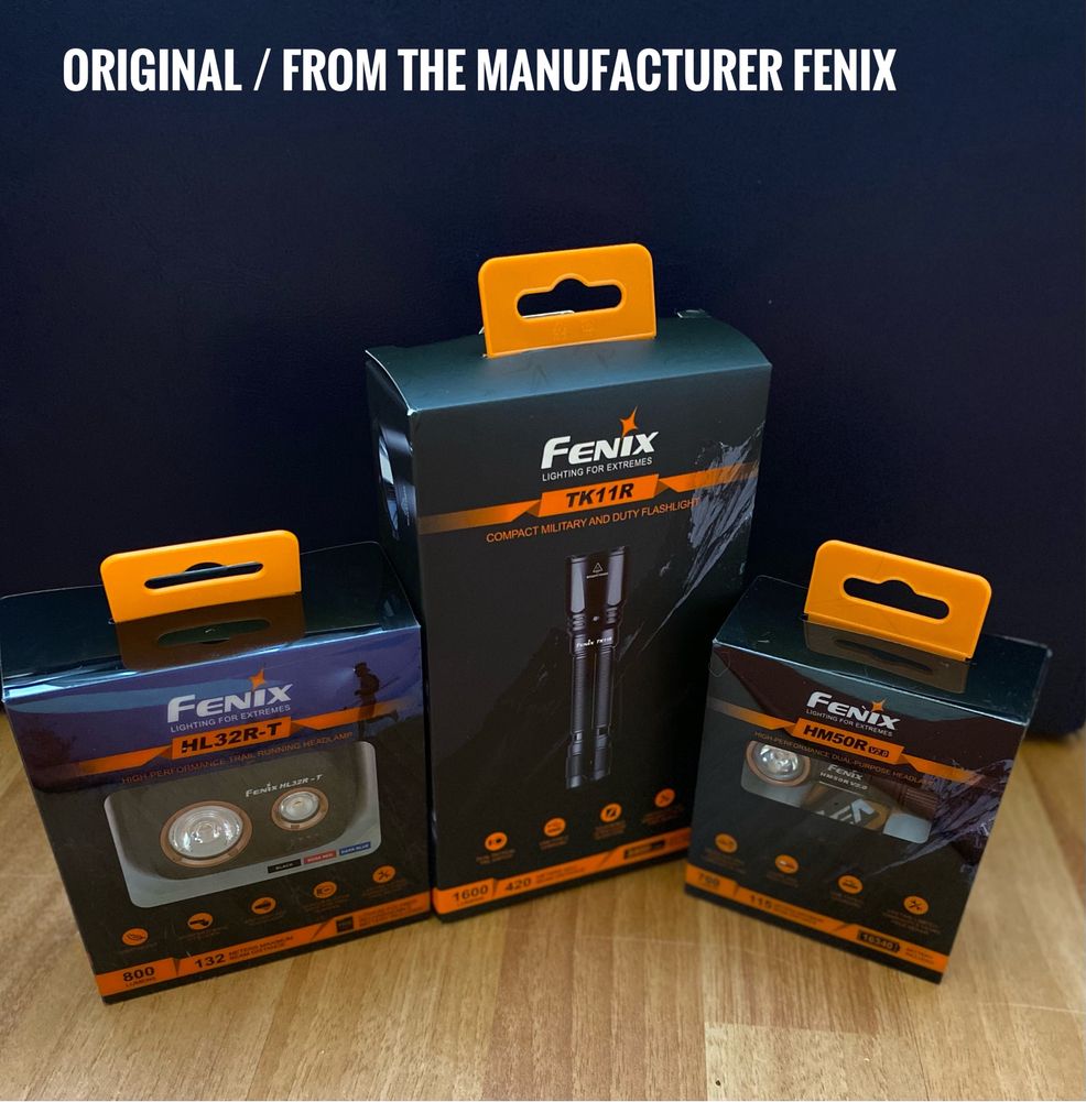 Фонари Fenix HM50R V2.0/ HL32R-T/ TK11R.