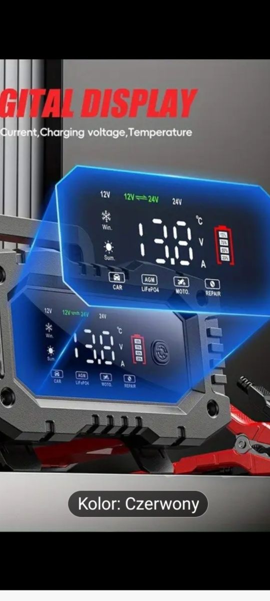 Ładowarka do akumulatorów lifepo4 nowa 12-24 v