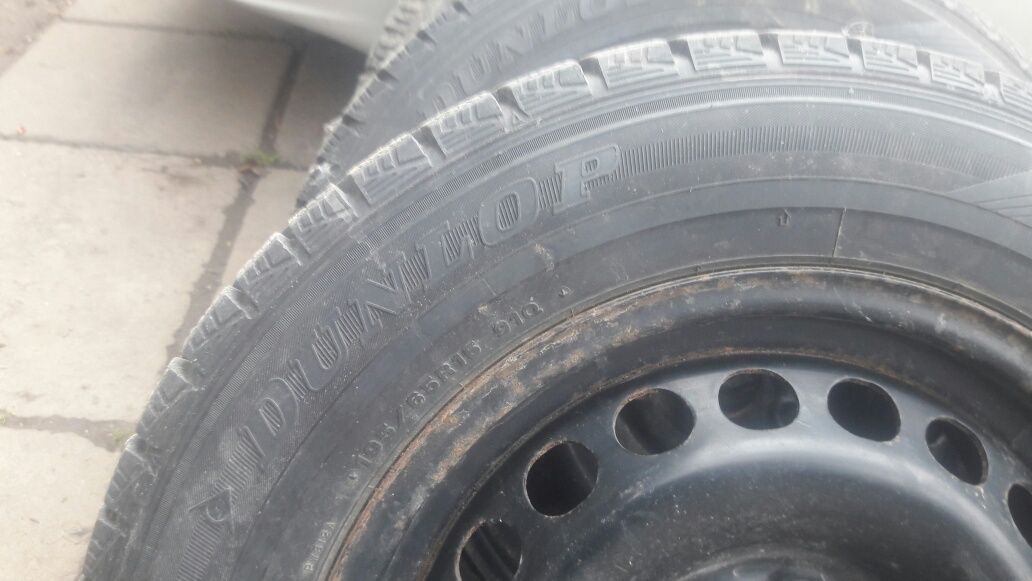 Комплект зимових шин з дисками Passat B5 R15 Dunlop, GoodYear