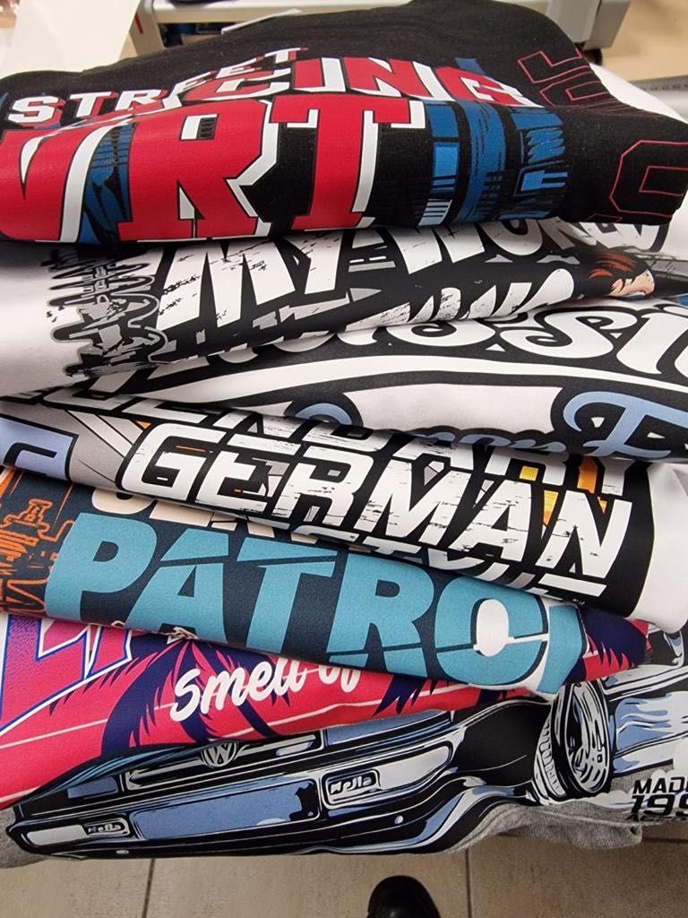 Koszulki personalizowane  Haft flex oraz inne techniki reklama wysyłka