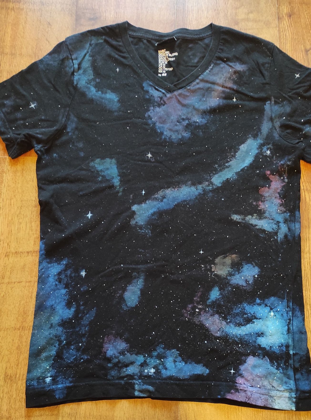 T-shirt ręcznie malowany r. M młodzieżowy