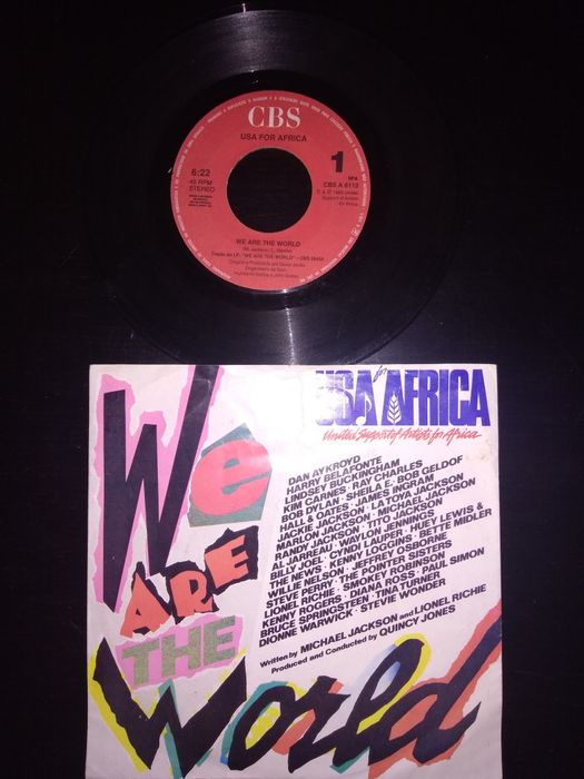 Vinil USA for África "We are the world"