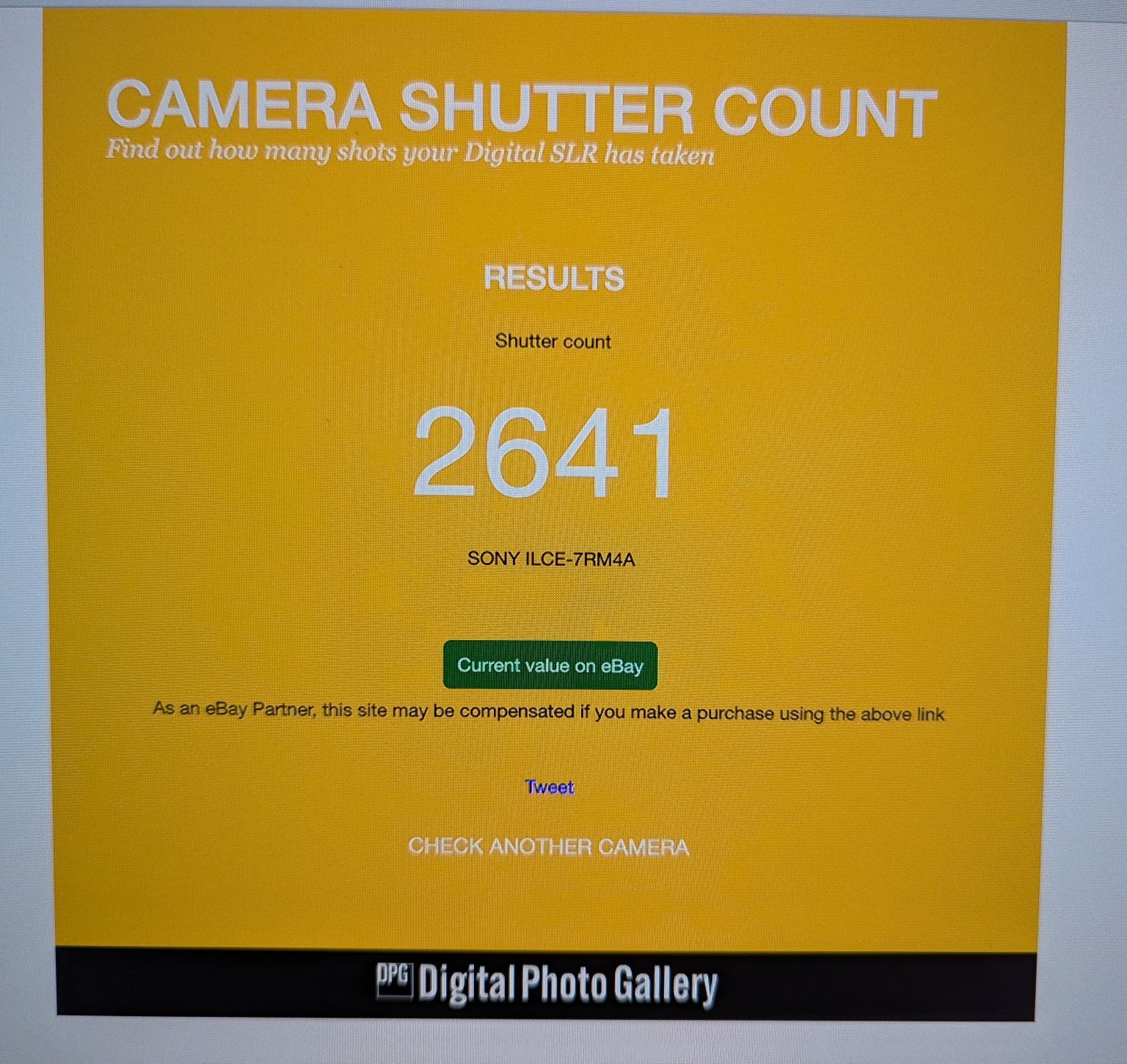 Camera Sony A7RIV A
