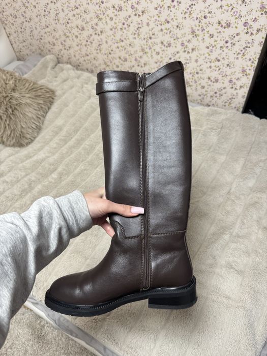 Жокейські чоботи (єврозима),натуральна шкіра