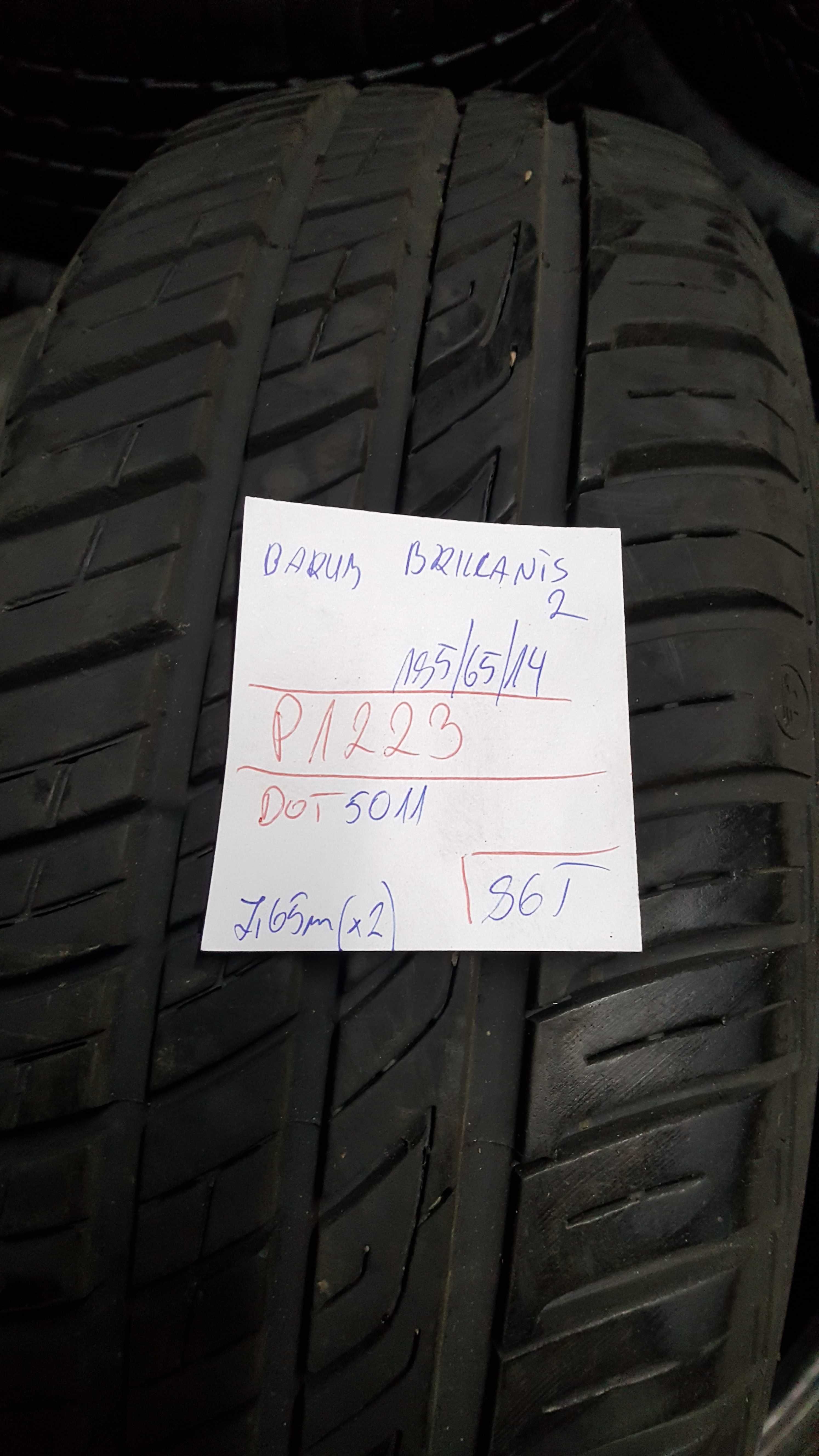 [2szt] Barum 185/65 r14 Letnie /// 7,65mm!! MONTAŻ