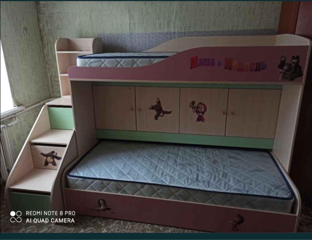 Детская кровать двухярусная