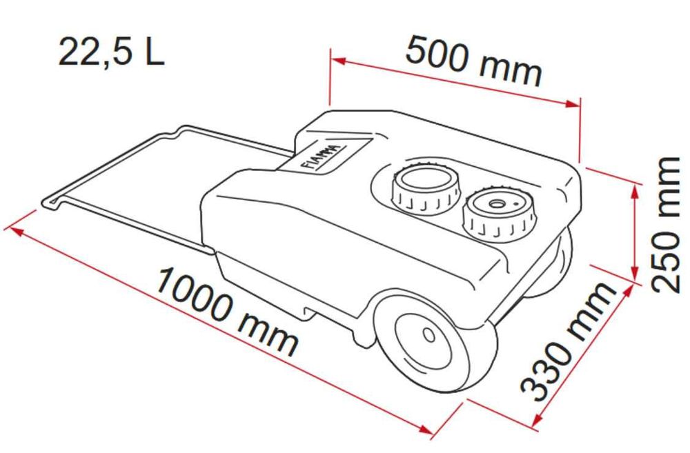 Campistas! Tanque de água limpa Tanque Fiamma Roll 23 F