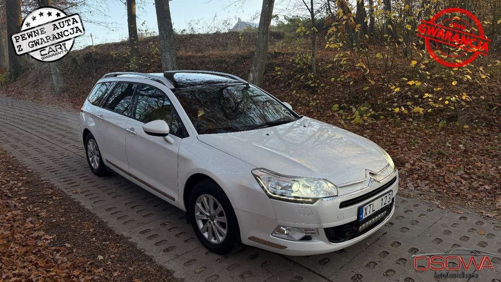 Citroën C5 2.0hdi automat skóry panorama bi xenon ledy masarze piękny zadbany gwa