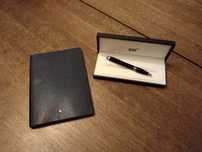caneta e bloco de notas montblanc