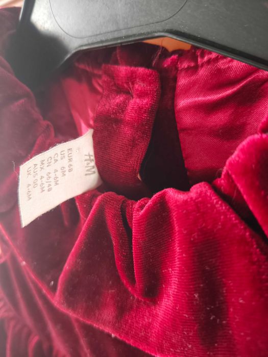 Welurowa sukienka hm