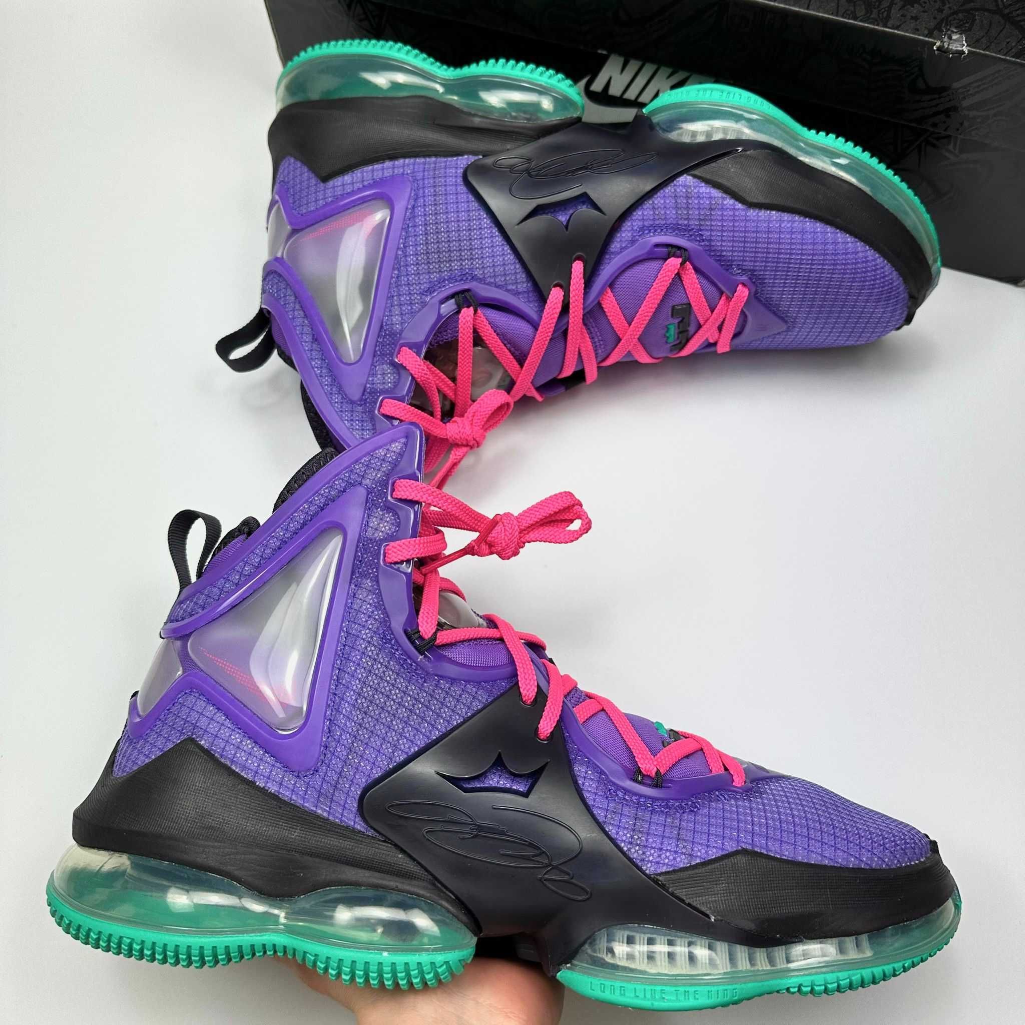 Баскетбольні кросівки Nike Lebron 19  PURPLE TEAL Fast Food