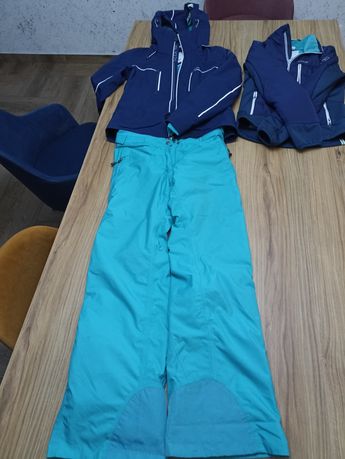 Spodnie narciarskie, kurtka narciarska x 2, komplet narciarski