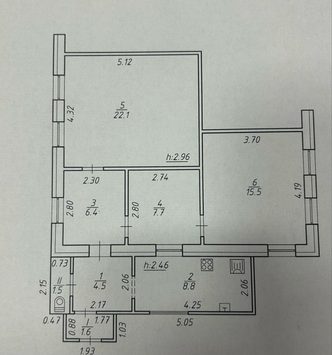 Продам 4 кімнатну квартиру на землі на Псільській.