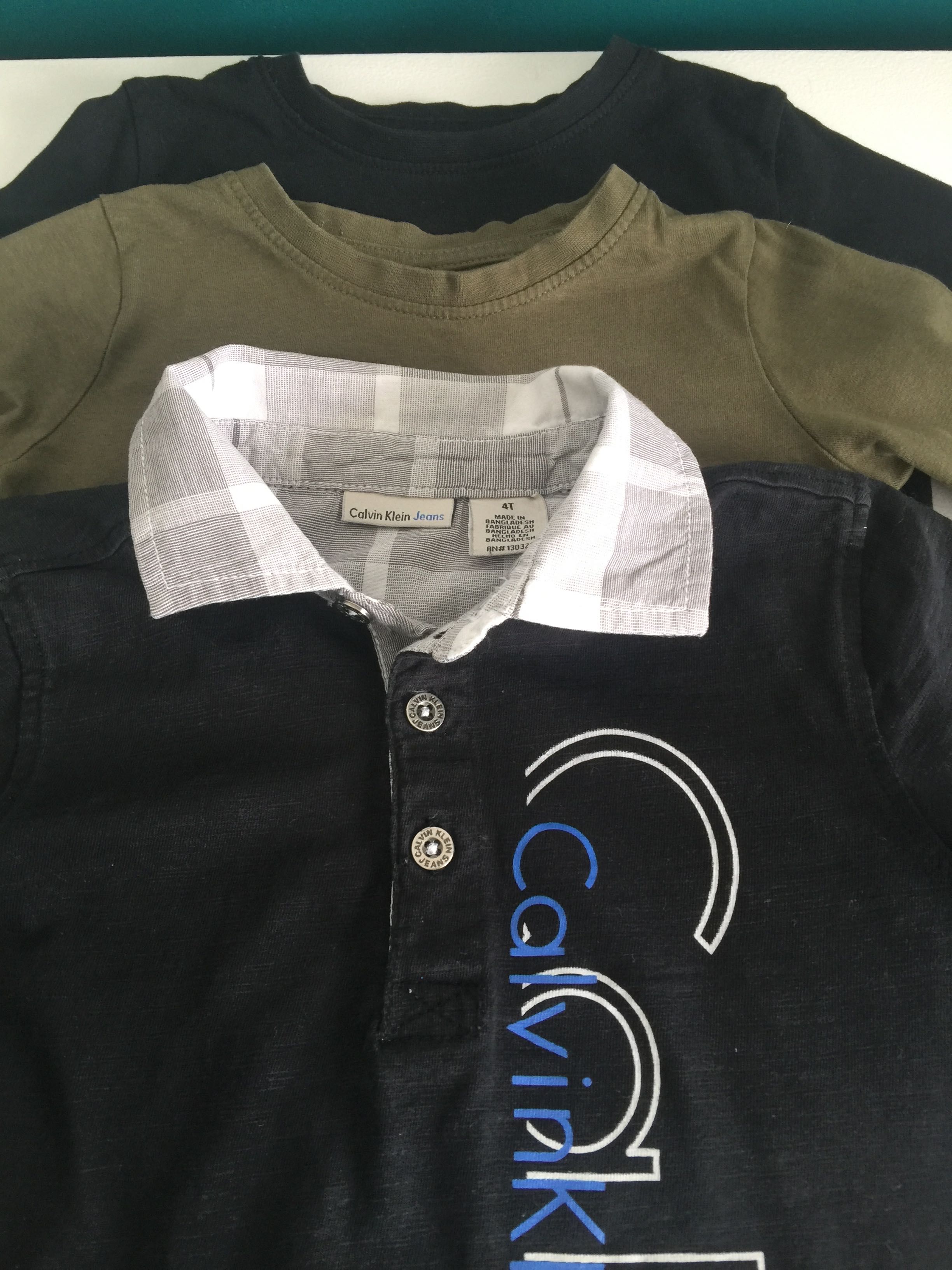 Komplet 3 szt. koszulek bluzka koszula Calvin Klein 2-3 lata