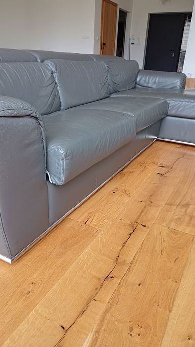 Sofa skórzana Kler funkcja spania i skrzynia