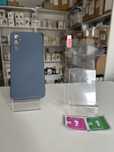 Etui Silicon granatowy plecki + SZKŁO hartowane do Samsung A15 4G / 5G