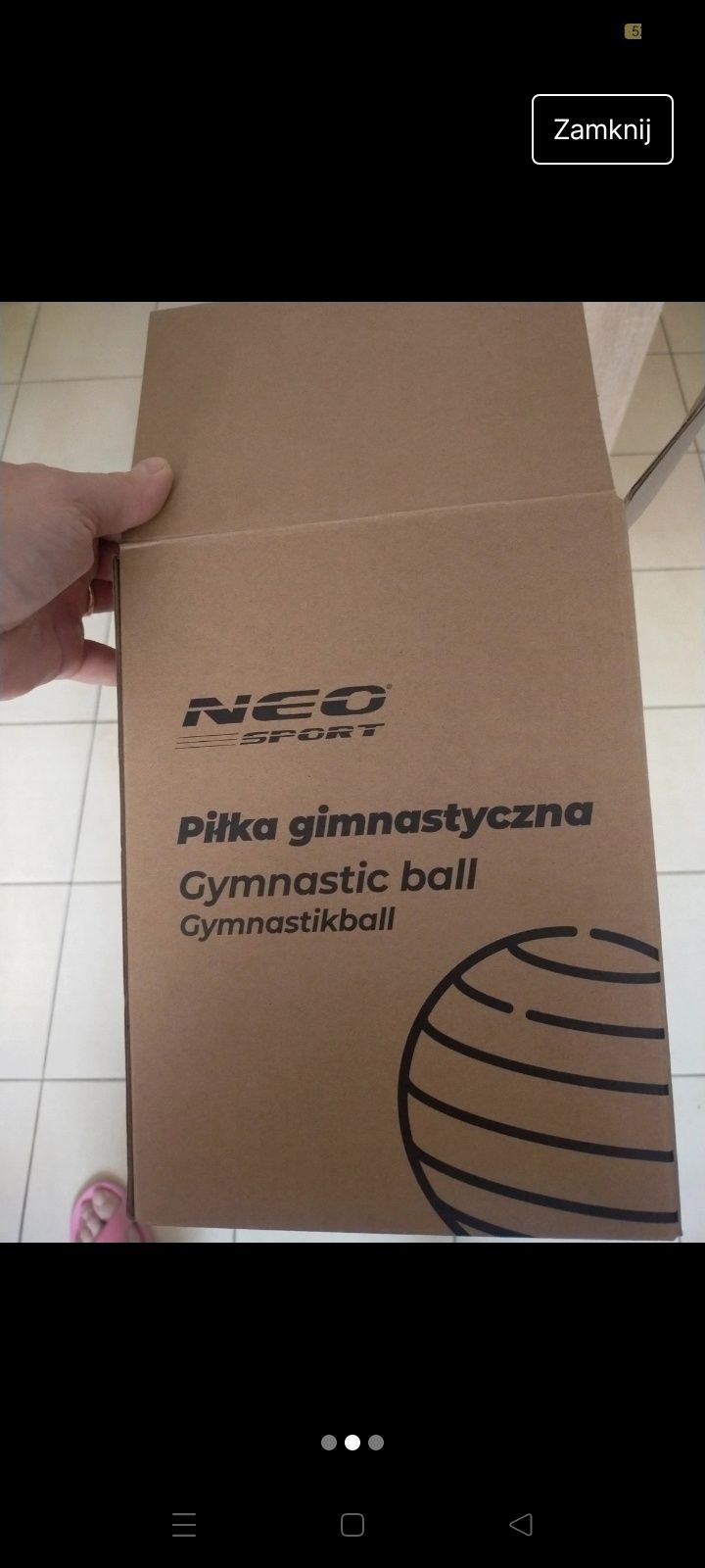 Piłka gimnastyczna 65cm