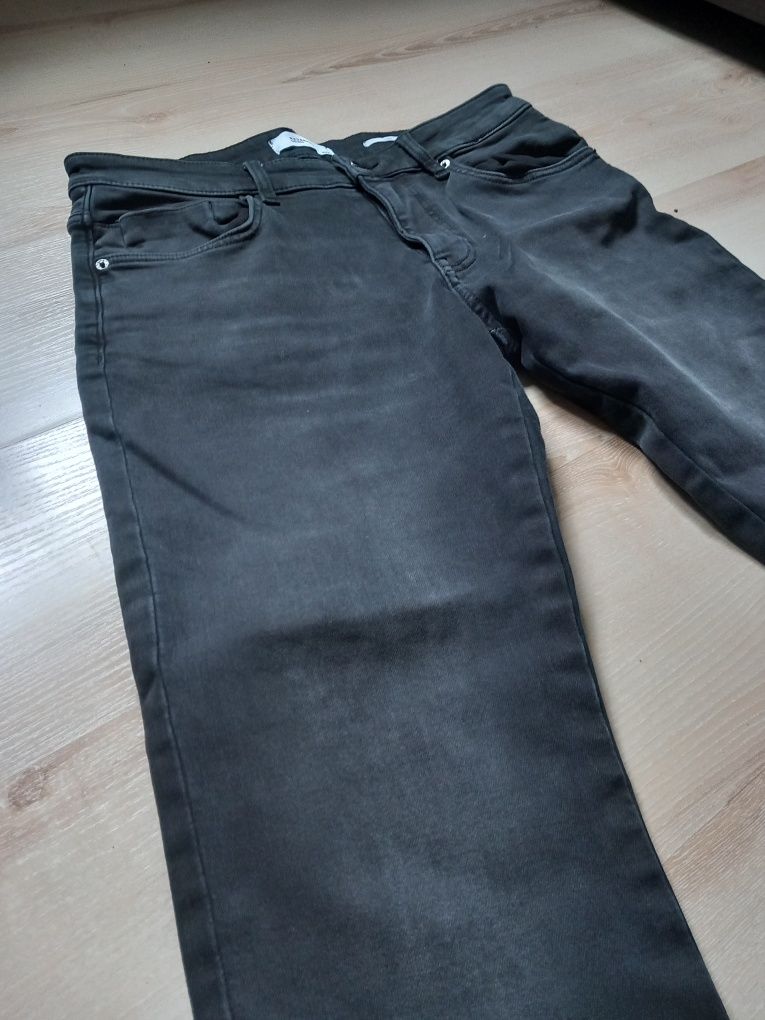 Jeansy slim fit męskie czarne xl