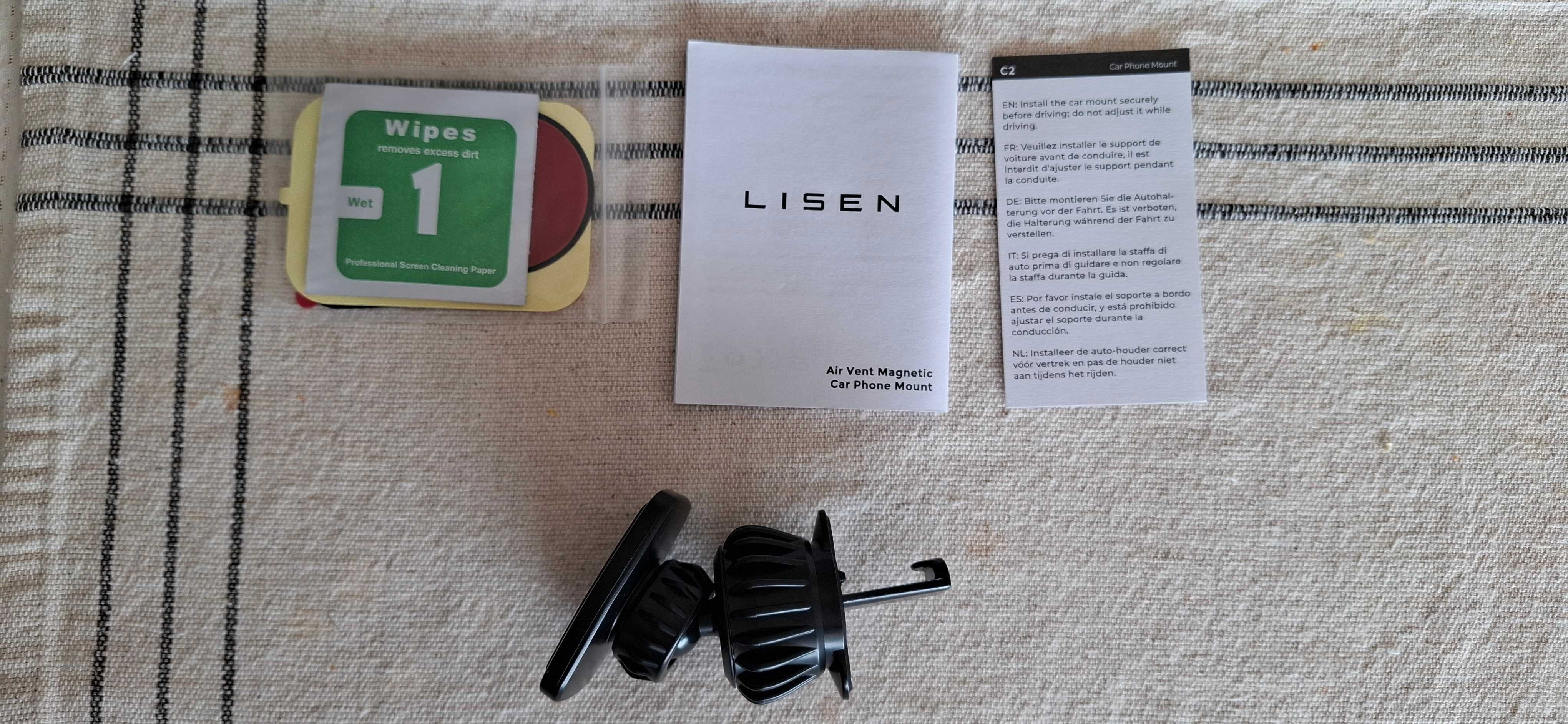 Suporte ajustável para telemóvel no automóvel - Lisen LV633