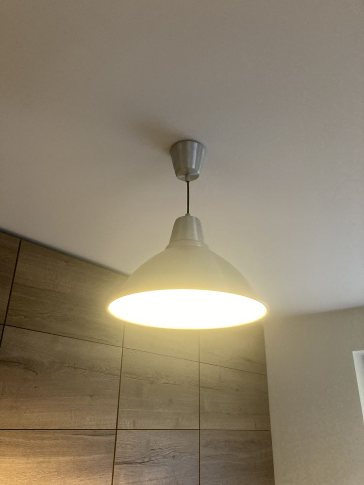 Lampa wisząca IKEA Foto 38cm aluminium szczotkowane