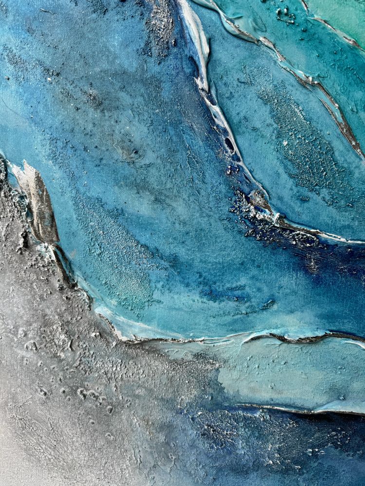 Картина в інтер‘єр “OCEAN WAVES”, акриловий живопис, абстракція