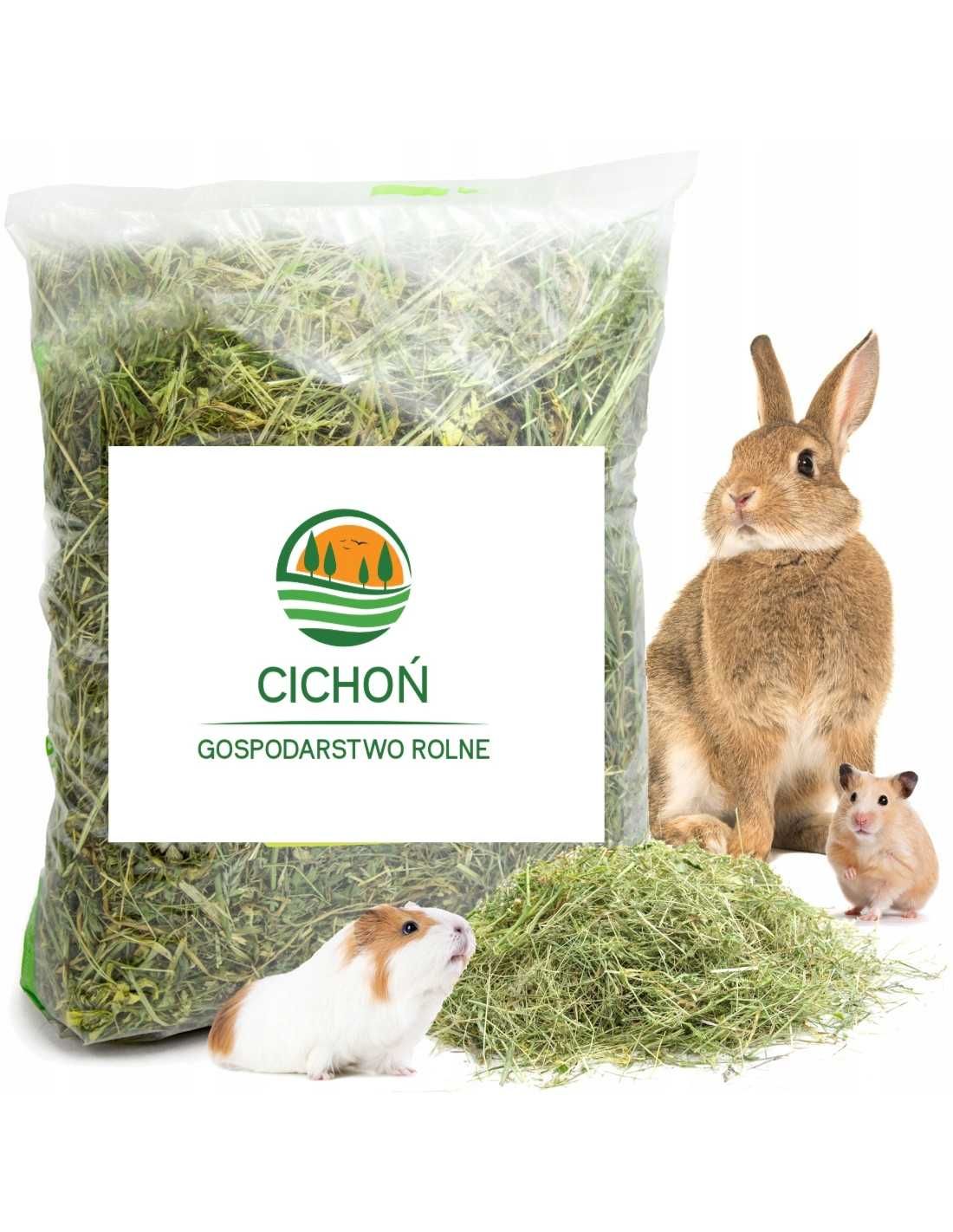 Pachnące sianko dla pupila gryzoni królików szynszyli 5kg/2,5kg siano