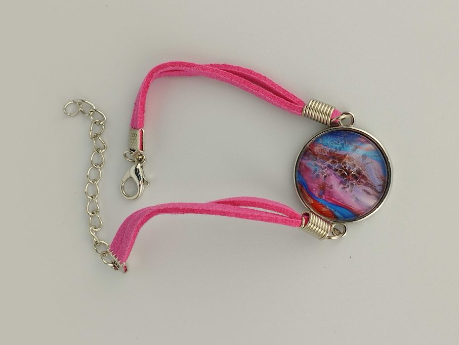 Bransoletka pojedyncza – rzemień – średnica oczka 20 mm