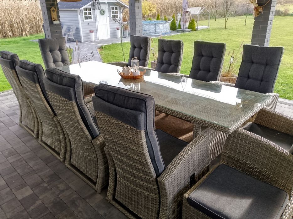 Meble ogrodowe, zestaw mebli ogrodowych Premium,12 osobowy!